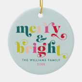 Mehrfarbig Modernes Weihnachtsgebäck Keramik Ornament (Vorne)