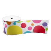 Mehrfarbig Polka Dot Ribbon Satinband (Spule)
