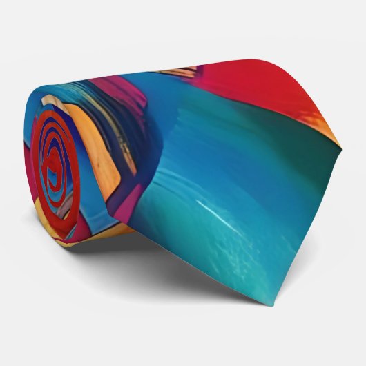 mehrfarbig Prism Neck Tie Krawatte (Gerollt)