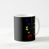 mehrfarbig, Rainbow Chameleon-Tasse Kaffeetasse (VorderseiteRechts)