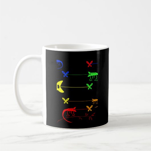 mehrfarbig, Rainbow Chameleon-Tasse Kaffeetasse (Links)