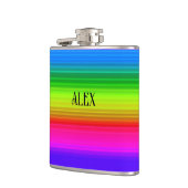 mehrfarbig, Regenbogen Flachmann (Links)