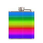 mehrfarbig, Regenbogen Flachmann (Rückseite)