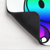 Mehrfarbig, Regenbogen-Flusspferd Mousepad (Ecke)