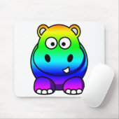 Mehrfarbig, Regenbogen-Flusspferd Mousepad (Mit Mouse)
