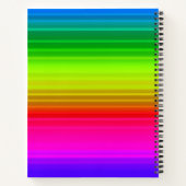 mehrfarbig, Regenbogen Notizblock (Rückseite)