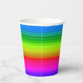 mehrfarbig, Regenbogen Pappbecher (Rechts)