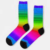 mehrfarbig, Regenbogen Socken (Linkes Detail)