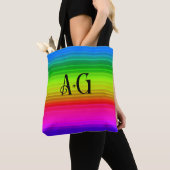 mehrfarbig, Regenbogen Tasche (Von Nahem)