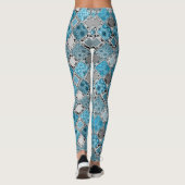 mehrfarbig , rustikal , patchwork , patches legge leggings (Rückseite)