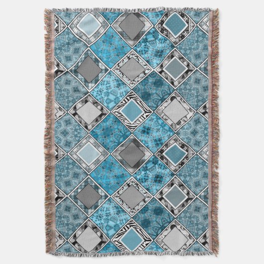 mehrfarbig , rustikal , Patchwork , Patchwork , Pa Decke (Vorderseite Vertikal)
