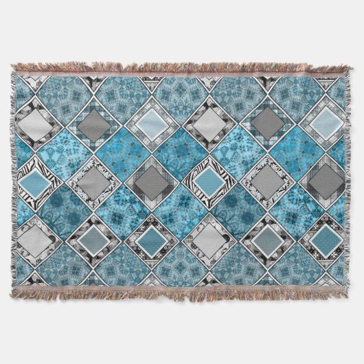 mehrfarbig , rustikal , Patchwork , Patchwork , Pa Decke (Vorderseite)