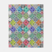 mehrfarbig , rustikal , Patchwork , Patchwork , Pa Fleecedecke (Vorderseite)