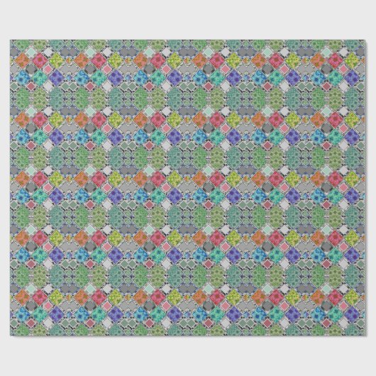mehrfarbig , rustikal , Patchwork , Patchwork , Pa Geschenkpapier (Flach)