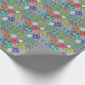 mehrfarbig , rustikal , Patchwork , Patchwork , Pa Geschenkpapier (Ecke)