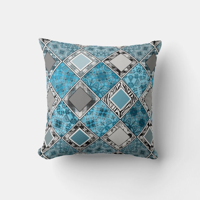 mehrfarbig , rustikal , Patchwork , Patchwork , Pa Kissen (Vorderseite)