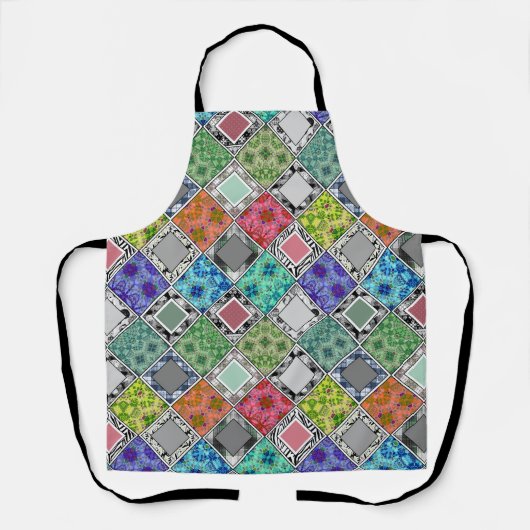 mehrfarbig , rustikal , Patchwork , Patchwork , Pa Schürze (Vorderseite)