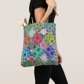 mehrfarbig , rustikal , Patchwork , Patchwork , Pa Tasche (Von Nahem)