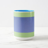 Mehrfarbig Sky Blue Business Card Zweifarbige Tasse (Mittel)