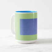 Mehrfarbig Sky Blue Business Card Zweifarbige Tasse (Vorderseite Links)