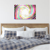 Mehrfarbig Spark Swirl Leinwand (Insitu (Schlafzimmer))