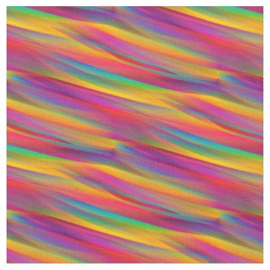 mehrfarbig Wavy Rainbow Gradient Stoff (Nahaufnahme)