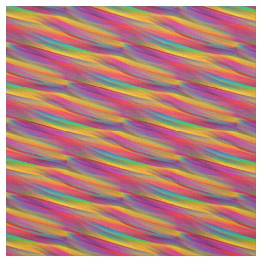 mehrfarbig Wavy Rainbow Gradient Stoff (Muster)