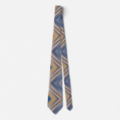 Mehrfarbig Zig Zag Pattern Necktie Krawatte (Vorderseite)