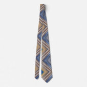 Mehrfarbig Zig Zag Pattern Necktie Krawatte (Rückseite)