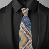 Mehrfarbig Zig Zag Pattern Necktie Krawatte