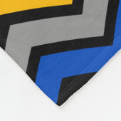 Mehrfarbig Zigzag Zickzack Black Design Fleecedecke (Ecke)