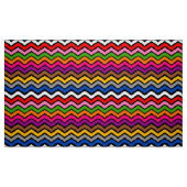 Mehrfarbig Zigzag Zickzack Black Design Stoff (Fat Quarter (45,7 x 55,9 cm))