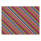 Mehrfarbig Zigzag Zickzack Black Design Tischdecke (Vorderseite (Horizontal))