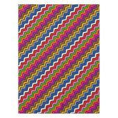 Mehrfarbig Zigzag Zickzack Black Design Tischdecke (Vorderseite)