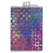 Mehrfarbige abstrakte Digital-Kunst Flachmann (Rückseite)