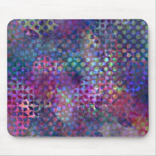 Mehrfarbige abstrakte Digital-Kunst Mousepad