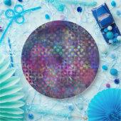 Mehrfarbige abstrakte Digital-Kunst Pappteller (Party)