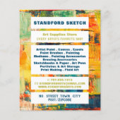 Mehrfarbige Abstrakte Farbe, Kunsthandwerksgeschäf Flyer (Vorne)