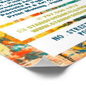 Mehrfarbige Abstrakte Farbe, Kunsthandwerksgeschäf Poster (Ecke)