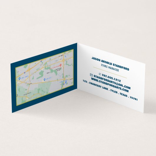 Mehrfarbige Abstrakte Farbe, Kunsthandwerksgeschäf Visitenkarten (Innenseite)