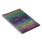 mehrfarbige abstrakte Formen Notizblock (Rechte Seite)