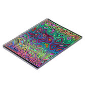 mehrfarbige abstrakte Formen Notizblock (Linke Seite)