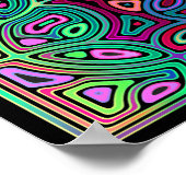 mehrfarbige abstrakte Formen Poster (Ecke)