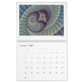 Mehrfarbige Abstrakte Fraktal 2026 Kalender (Jan 2027)