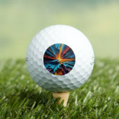 Mehrfarbige Abstrakte Golfbälle (Insitu T-Shirt)
