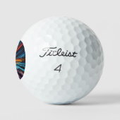 Mehrfarbige Abstrakte Golfbälle (Logo)