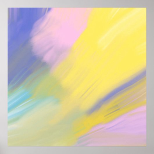 mehrfarbige abstrakte Kunst Poster (Vorne)