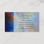 Mehrfarbige Abstrakte Kunstmalerei Visitenkarte (Rückseite)