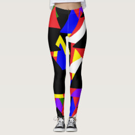 mehrfarbige Abstrakte Leggings