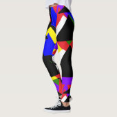 mehrfarbige Abstrakte Leggings (Links)